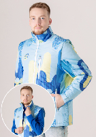 Куртка-жилет Фрост без капюшона унисекс, с полной запечаткой Куртка-жилет Фрост без капюшона унисекс, с полной запечаткой