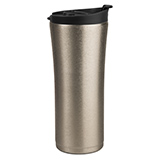 Термокружка вакуумная с ситечком "Brew";  380 мл;  серебристый металлик; металл/пластик
