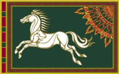 Флаг Рохана Властелин Колец 100х150 см